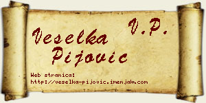 Veselka Pijović vizit kartica
